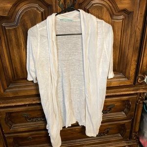 White cardigan